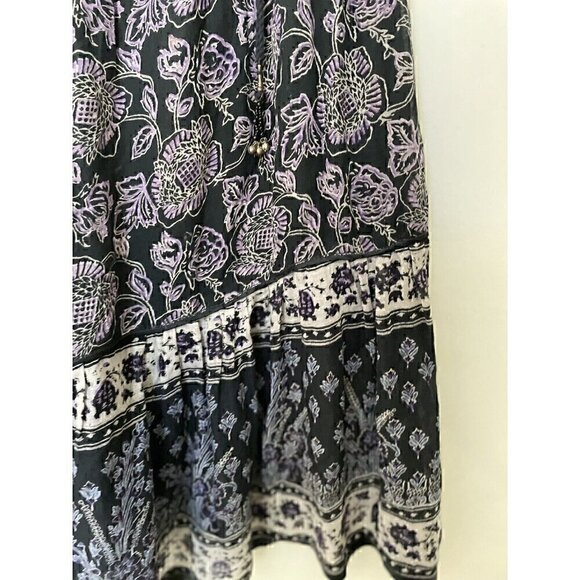 Vintage 70s Spell Oristy India Gypsy Boho Batik Skirt - Picture 6 of 7